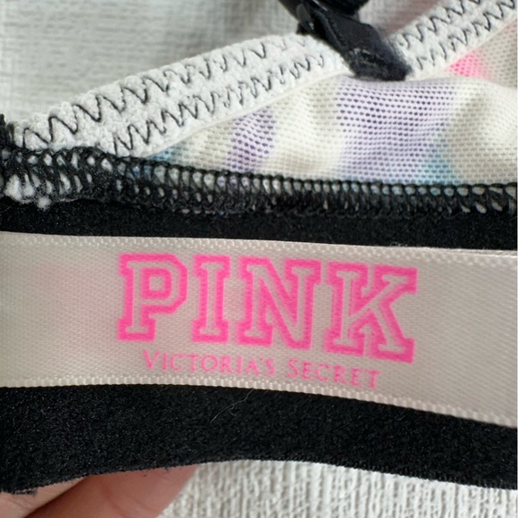 Pink Victoria’s Secret wear everywhere wireless lightly lined Tie-Dye Bra 34DD - Picture 5 of 10